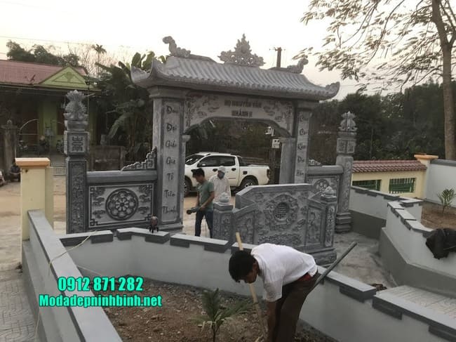 cổng đá đẹp nhất tại Thái Bình