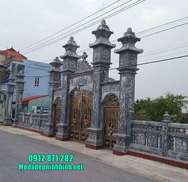 cổng tam quan đá đẹp nhất tại Hưng Yên