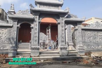 mẫu cổng tam quan bằng đá tại Thái Bình