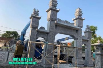 mẫu cổng tam quan bằng đá tại Vĩnh Phúc